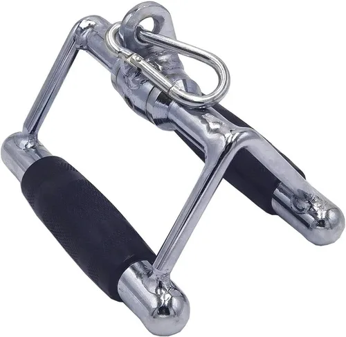 Miniatura 3 de LAT - Barra de tracción para entrenamiento de fuerza, cuerda de tríceps con mango en D, barra de presión recta giratoria en forma de V