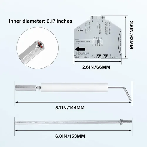Miniatura 2 de FSCLB Kit de electrodos 5780 para modelos Beckett AF, SR, AFG, BPW, SF, SR"F
