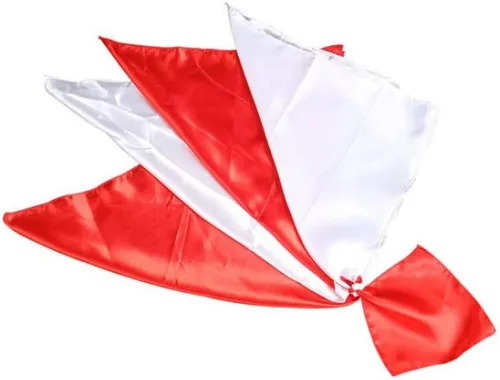 SUMAG Bufanda Enlace Street Stage Accesorios de magia Triple Bufanda de seda Trucos de magia para magos Comedia Accesorios de magia Ilusión Gimmick