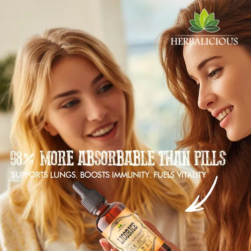Miniatura 8 de HERBALICIOUS Extracto de raíz de regaliz (Glycyrrhiza glabra) - Extracto de hierbas líquido orgánico, 2 onzas líquidas, vegano, sin OMG, sin gluten