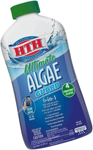 Miniatura 2 de HTH 67033 Ultimate Algae Guard - Limpiador de algicidas para piscina, 1 cuarto de galón