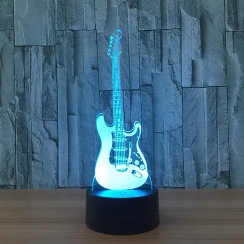 Miniatura 5 de Luz nocturna 3D, USB Plug-in dormitorio habitación infantil lámpara de mesa luz nocturna