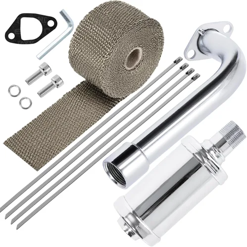 Miniatura 9 de Kit de tubo de cabecera de escape SOFO - para piezas de rendimiento Predator 212 para motor de 196cc 224cc 200cc GX160 GX200 6.5HP Coleman CT200u