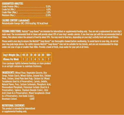 Miniatura 10 de Rachael Ray Nutrish - Tiras masticables para perros con sabor a sopa de huesos de mayor duración