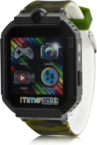 Reloj inteligente para niños con cámara, altavoz, sensor de temperatura corporal, contador de pasos podómetro, cronómetro, reproductor de música,