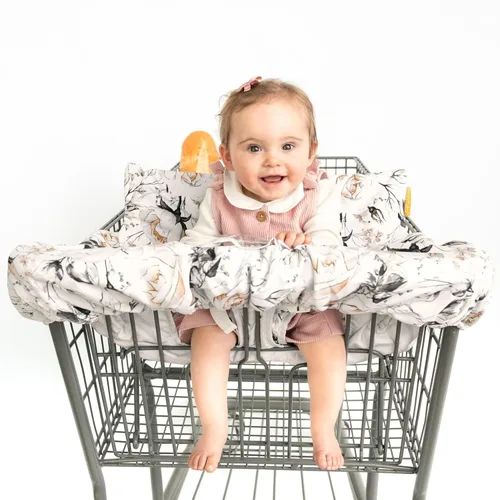 Miniatura 10 de Binxy Baby 2-en-1 Funda cómoda para silla alta y carrito de compras para bebé, funda cómoda para carrito de comestibles, funda universal para En