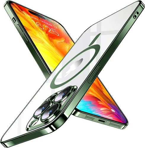Miniatura 8 de Funda magnética delgada diseñada para iPhone 17 Pro Max [Compatible con MagSafe], funda con acabado fino, de piel, con respaldo duro