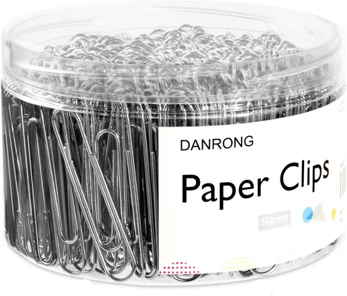 Miniatura 9 de Clips de papel color rosa jumbo, 265 clips de papel de 2 pulgadas, clips grandes para papeleo ideal para el hogar, la escuela y la oficina