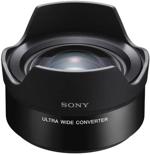 Sony VCLECU2 Convertidor ultra ancho fijo en forma de pétalo de 0.472-0.630 in, f/2.8 para SEL16F28 y SEL20F28, negro