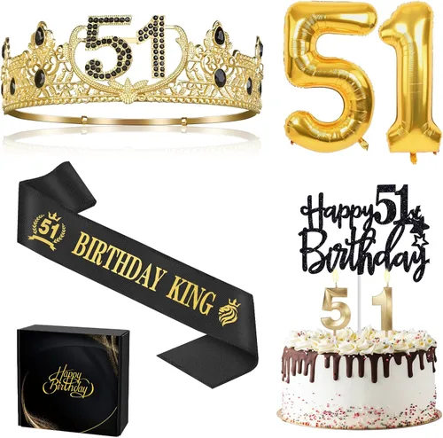 Miniatura 21 de Regalos de cumpleaños número 17 para niño, decoraciones de cumpleaños número 17 para niños, suministros de decoración de fiesta, incluyendo corona