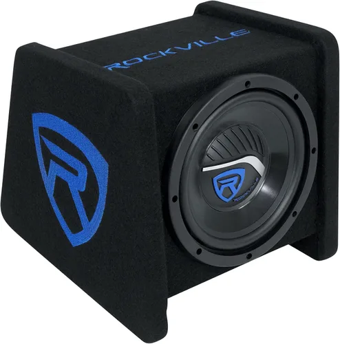 Miniatura 10 de Rockville RV208P - Subwoofers de audio para automóvil RMS duales de 8 pulgadas, 800 W, pico/400 W RMS en carcasa ventilada, diseño en ángulo de 15