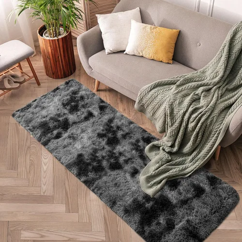 Miniatura 19 de Alfombras de pasillo beige de 2 x 6 pies para dormitorio, sala de estar, alfombra de felpa suave y esponjosa, alfombra de pasillo para pasillos