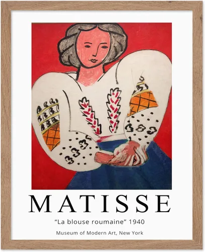 Poster Master Póster vintage de Henri Matisse – Impresión minimalista retro – Regalo para artista, inauguración de la casa, blusa rumana, mujer
