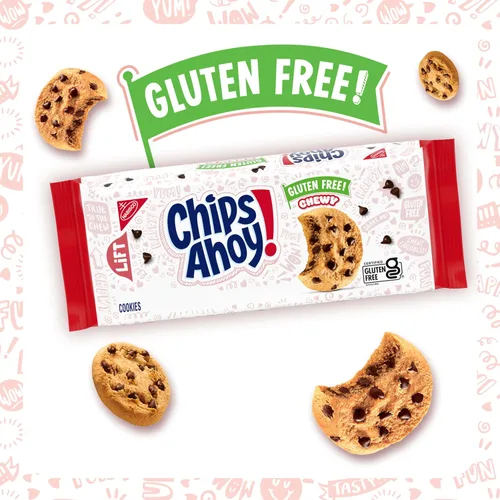 Miniatura 6 de CHIPS AHOY! Galletas masticables sin gluten con chispas de chocolate fudgy, 9.75 oz