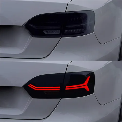 Miniatura 2 de VLAND Luces traseras LED compatibles con Jetta Sagitar 12-14 2011-2014 (no compatible con GLI y versión LED), conjunto de lámpara trasera LED Humo