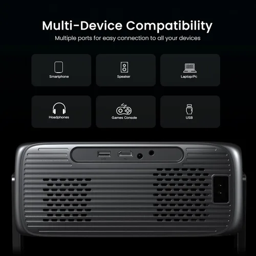 Miniatura 16 de Proyector para exteriores de Google TV con licencia oficial ANSI 2000 4K Full HD, proyector inteligente con WiFi y Bluetooth