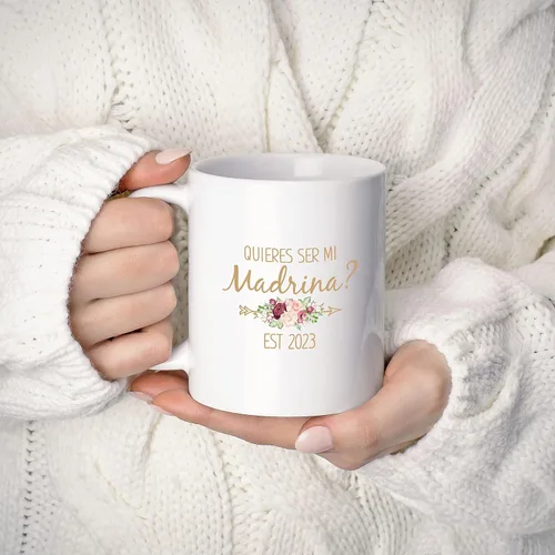 Miniatura 4 de Quieres Ser Mis Padrinos De Bautizo Madrina Regalos En Español Madrina Propuesta Quieres Ser Mi Madrina Padrino Taza De Café Padrinos De Bautizo