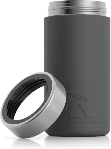 RTIC Craft - Enfriador de latas con aislamiento, para bebidas, bebidas, botella, enfriador de latas de soda con tapa, metal de acero inoxidable,