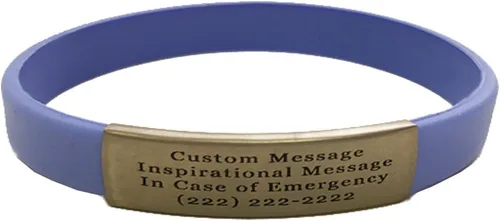 Miniatura 17 de Pulsera de identificación médica personalizada - Pulsera de seguridad para personas mayores grabada personalizada - Alerta de Alzheimer