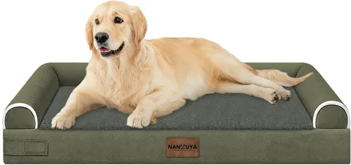 Miniatura 114 de Cama ortopédica lavable para perros medianos y grandes: cama con cojines de apoyo para perros medianos y grandes, cama impermeable de espuma tipo