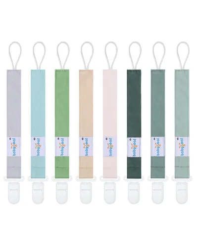 Miniatura 15 de Babygoal Clips neutros para chupete, paquete de 4 unidades con asa para chupetes y baberos, se adapta a la mayoría de chupones y baberos 4PS07-B