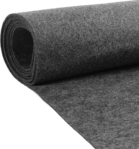 Miniatura 9 de MODIGT Alfombra de fieltro de alta calidad de 40 x 70 pulgadas para RV, barco, camión, caja de altavoces, revestimiento de puerta, escritorio (negro)