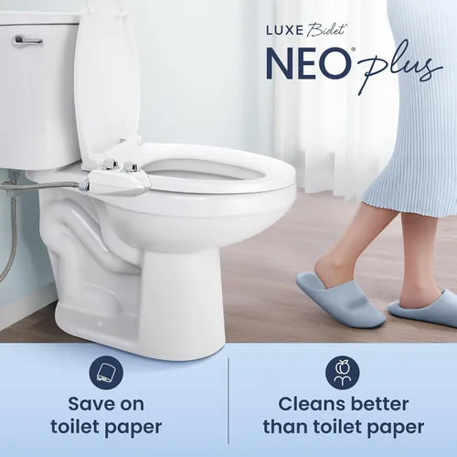 Miniatura 6 de LUXE Bidet NEO 120 Plus - Boquilla única, accesorio de bidé no eléctrico para asiento de inodoro, instalación deslizante patentada, autolimpieza