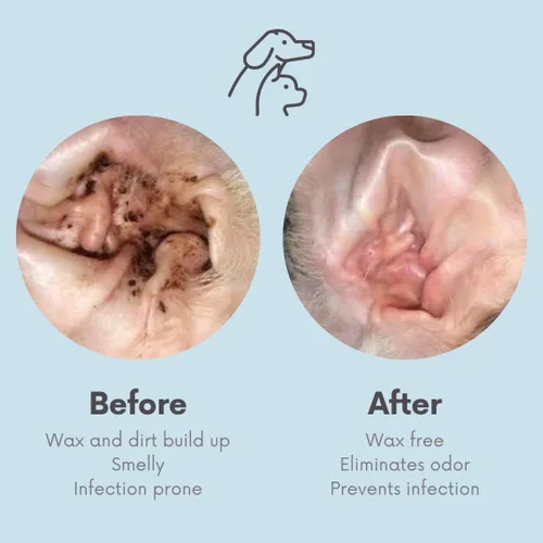 Miniatura 2 de Toallitas veterinarias para ojos y oídos para perros y gatos, elimina las manchas de lágrimas y el tratamiento de infecciones, hipoalergénicas, sin
