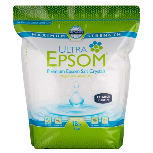 Miniatura 8 de SaltWorks Ultra Epsom - Sal de baño premium, grano medio, bolsa de 2 libras