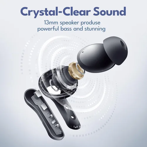 Miniatura 4 de Auriculares inalámbricos verdaderos Groovz con estuche de carga - Diseñados y fabricados en Estados Unidos - Auriculares Bluetooth resistentes al