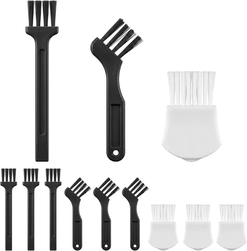 Boao 12 Pack Electric Razor Brush Shaver Cleaning Brush Shaver Small Electric Razor Cleaner for Clipper Trimmer Nylon Bristles Duster, 3 Sizes