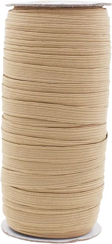 Miniatura 246 de Mandala Crafts - Rollo de cordón elástico plano para costura y manualidades Blanco