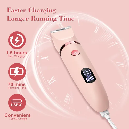 Miniatura 6 de Maquinilla de afeitar eléctrica 3 en 1 IPX7, impermeable, para uso húmedo y seco, sin dolor, recortadora personal para damas, cara, cuerpo, piernas