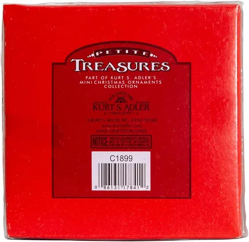 Miniatura 5 de Kurt Adler Petite Treasures - Juego de 9 adornos navideños de bolas multicolor de 1 pulgada (C1899)