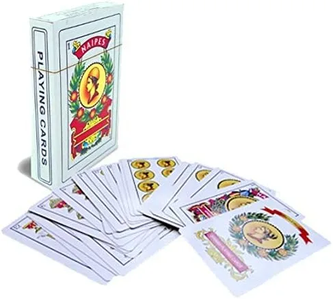 Miniatura 2 de Cartas de juego - Baraja completa con 50 cartas - Cartas revestidas de plástico liso - Diseño tradicional bellamente artístico