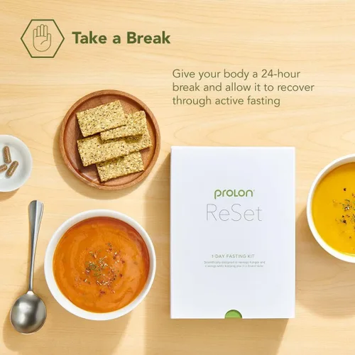Miniatura 3 de Kit de ayuno Prolon de 1 día para reinicio Ayuno con alimentos Apoya el envejecimiento saludable y el control de peso Comidas y snacks bajos