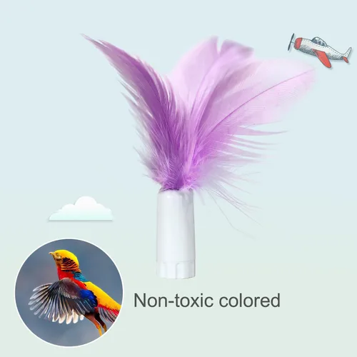Miniatura 4 de ORSDA 6 PIEZAS Plumas de Repuesto SOLAMENTE Juguetes Interactivos para Gatos