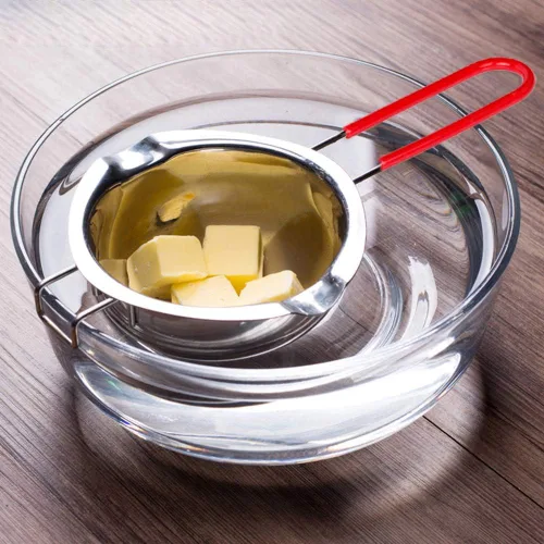 Miniatura 5 de Olla de baño maría de acero inoxidable con mango resistente al calor para derretir chocolate, dulces y hacer velas