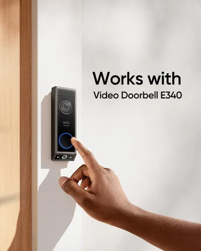 Miniatura 8 de eufy Security Timbre de video C30 con timbre adicional, alimentado por batería, 2K FHD, vista ampliada 16:9, fácil instalación, videollamada