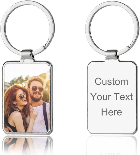 Llavero personalizado con imagen, llaveros personalizados con texto y fotos, regalos para familiares y novios