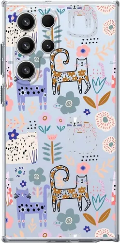 Miniatura 17 de Blingy's Funda para Samsung Galaxy S24 Ultra, para mujeres y niñas, diseño de abejas divertidas de moda, lindo estilo de animal, transparente