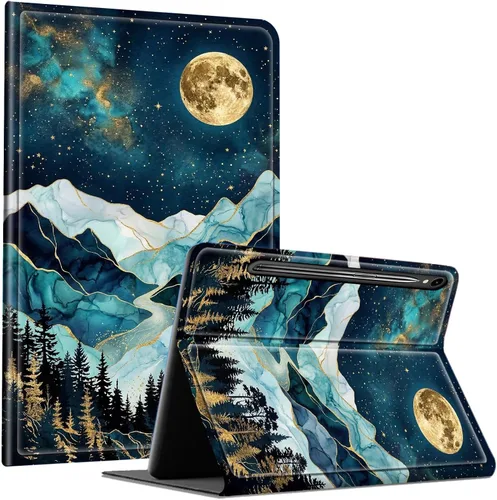 Miniatura 18 de Slim Case for Samsung Galaxy Tab S10 Lite / S10 FE / S9 FE 10.9" & Galaxy Tab S9 11", Multi-Angle Stand PU Leather Smart Folio Cover with Soft TPU