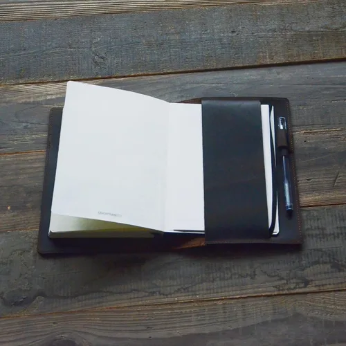 Miniatura 3 de Moleskine - Funda para cuaderno de piel auténtica personalizada, tapa dura clásica, grande, 5 x 8.25 pulgadas, A5, XL XXL Cahier recargable diario