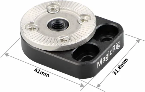 Miniatura 2 de Adaptador de roseta con rosca M6 Roseta Montaje Aplicable para ARRI Estándar, para jaula de cámara, mango rosetón, mango lateral de madera