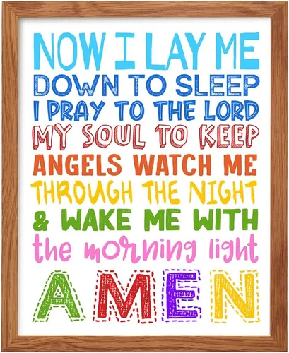 Miniatura 10 de Yellowbird Art & Design Arte y Decoración Religiosa para Pared - Lindos Regalos Cristianos para Dormitorio de Niños, Guardería, Niñas Pequeñas