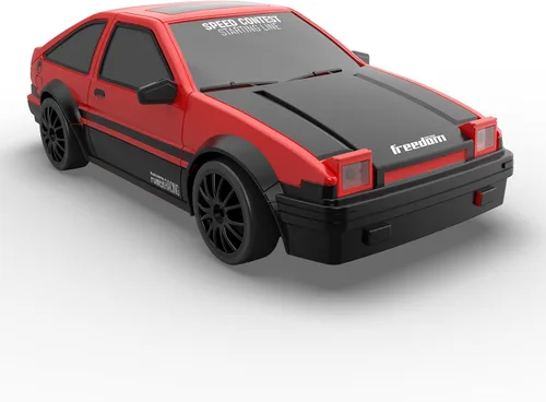 Miniatura 8 de Coche de control remoto RC Drift Car 2.4GHz escala 1:24 4WD de alta velocidad RC Vehículo con luces LED, baterías y neumáticos a la deriva, autos
