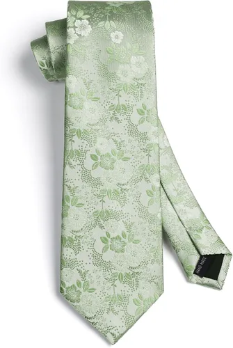 Miniatura 142 de Corbatas florales tejidas clásicas para hombre, corbata cuadrada de bolsillo, corbatas formales para hombres, boda con pañuelo