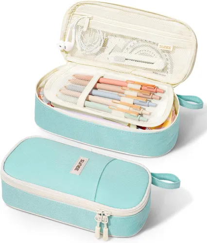 Miniatura 24 de Estuche Lindo para Lápices SUNEE, Funda Estética para Bolígrafos, Bolsa Grande para Lápices de Color con Cremallera, Almacenamiento y Organizador