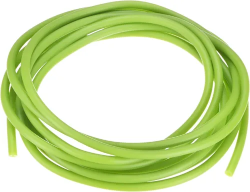 M METERXITY Tubo de goma de látex natural, 5/64 pulgadas [0.067 in] ID x 11/64 pulgadas [0.177 in] OD Tubo de manguera de látex de 10 pies de Verde