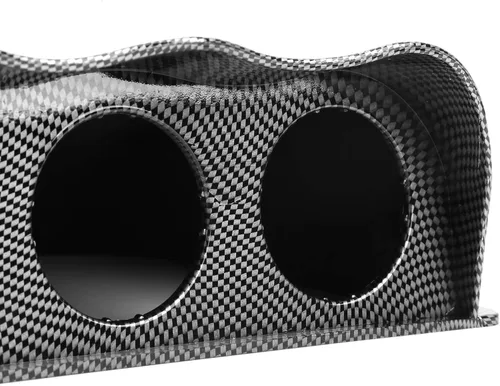 Miniatura 9 de Soporte universal para tablero de instrumentos de calibre de 2.047 in, cubierta de fibra de carbono para medidores de 2 pulgadas, capacidad